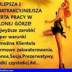 Praca dla Dziewczyn. Zielona Góra.